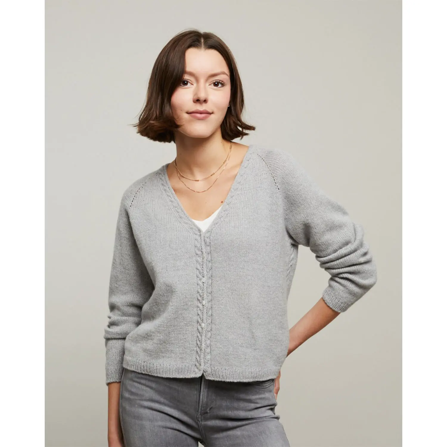 Strickset: Jacke Darja (LAMANA)