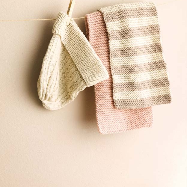 Kindersachen stricken: Mütze Schal