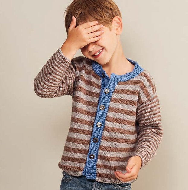 Kindersachen stricken: Strickjacke