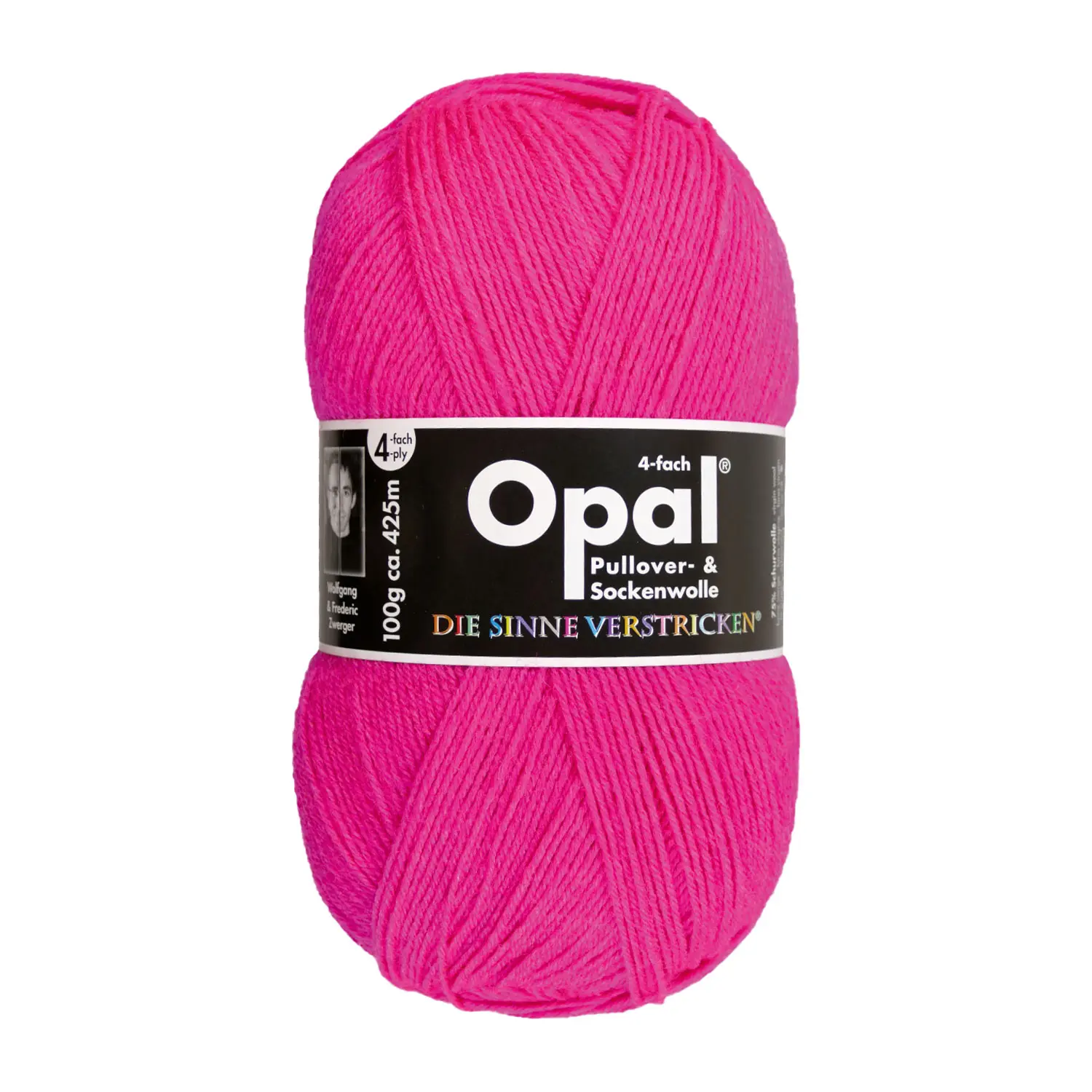 Opal-uni-2010-Neon-Pink Uni Sockenwolle (Opal)