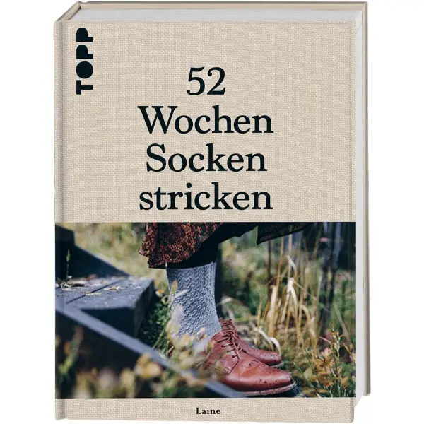 Cover: 52 Wochen Socken stricken von Laine