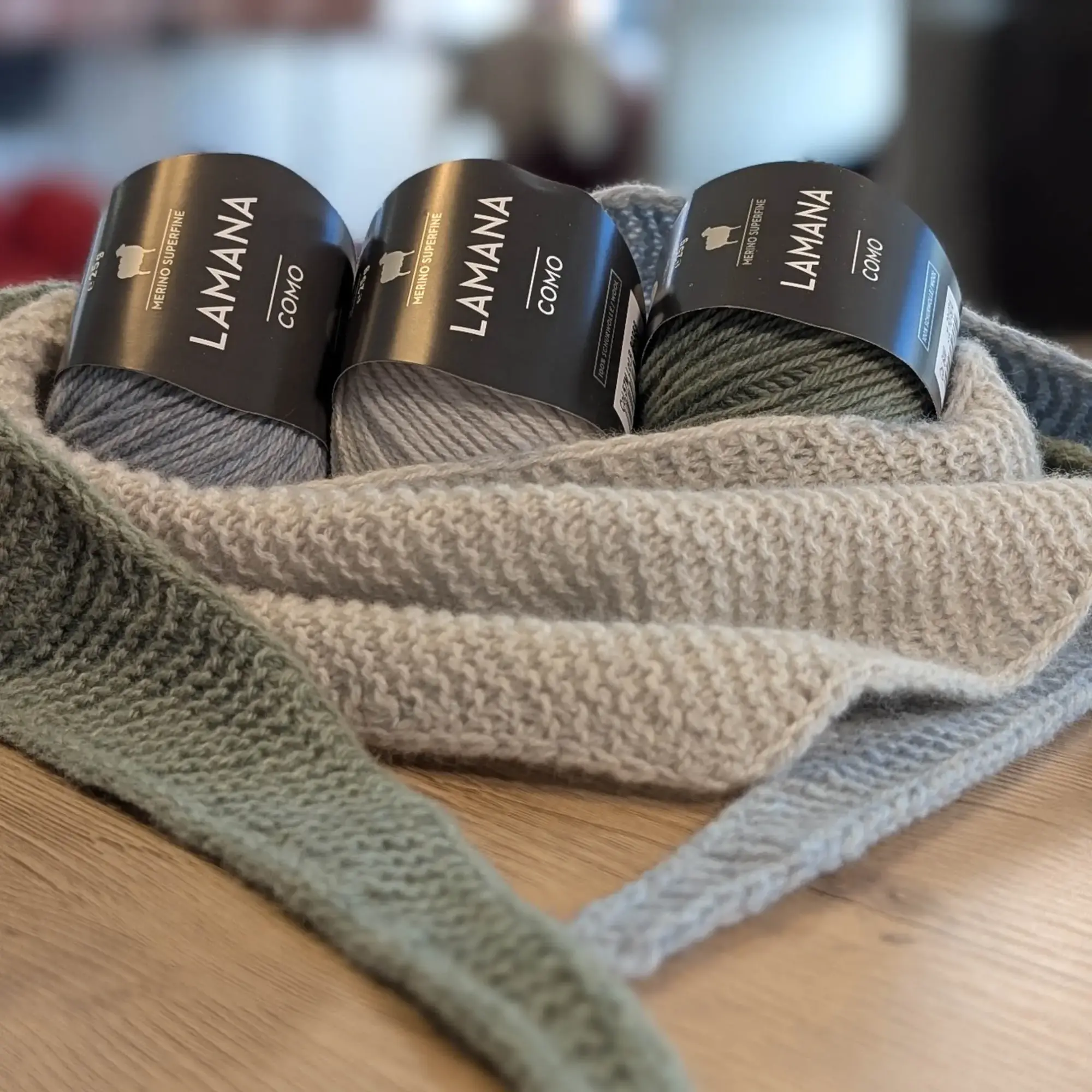 Strickset: Karls-Schal mit COMO
