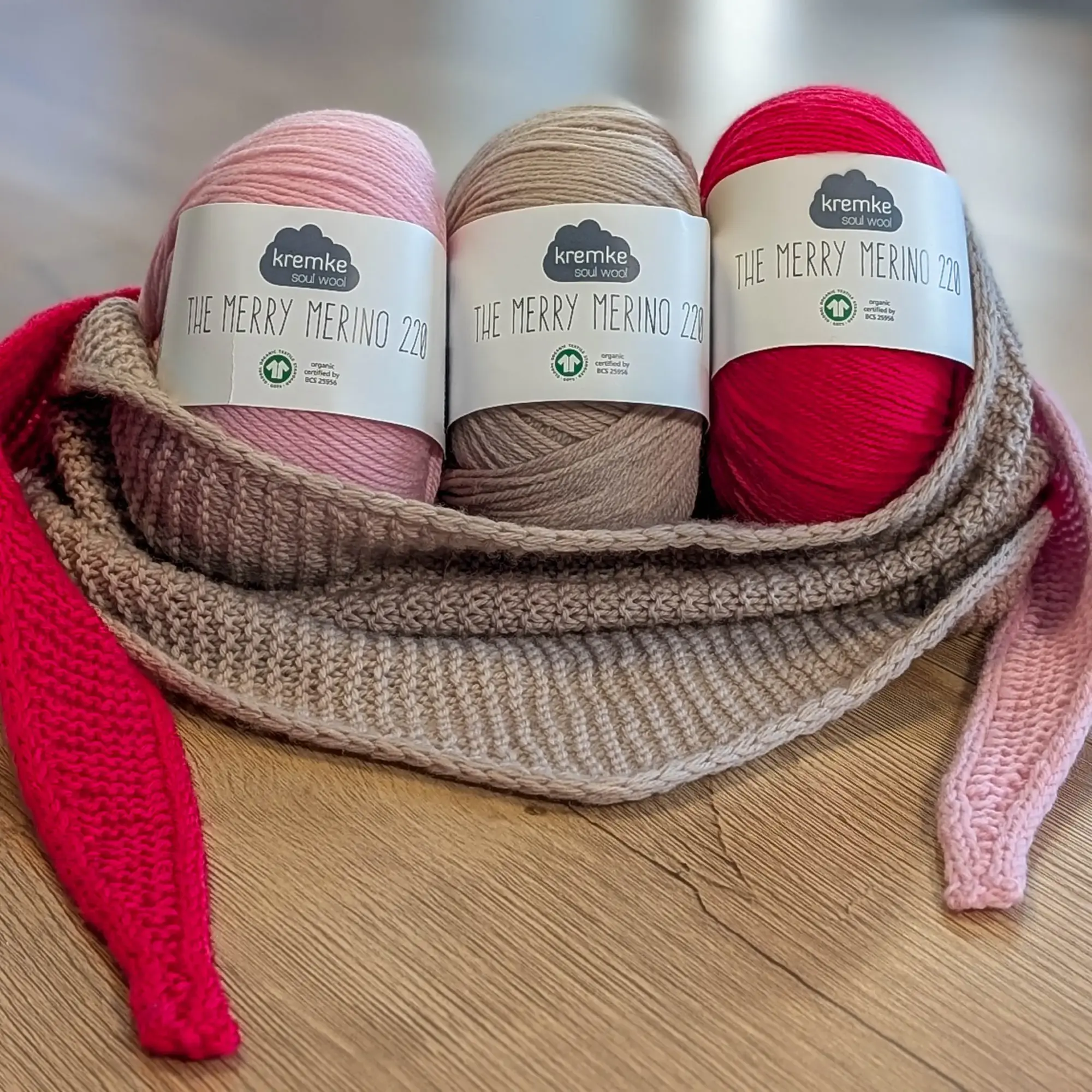 Strickset: Karls-Schal mit Merry Merino 220