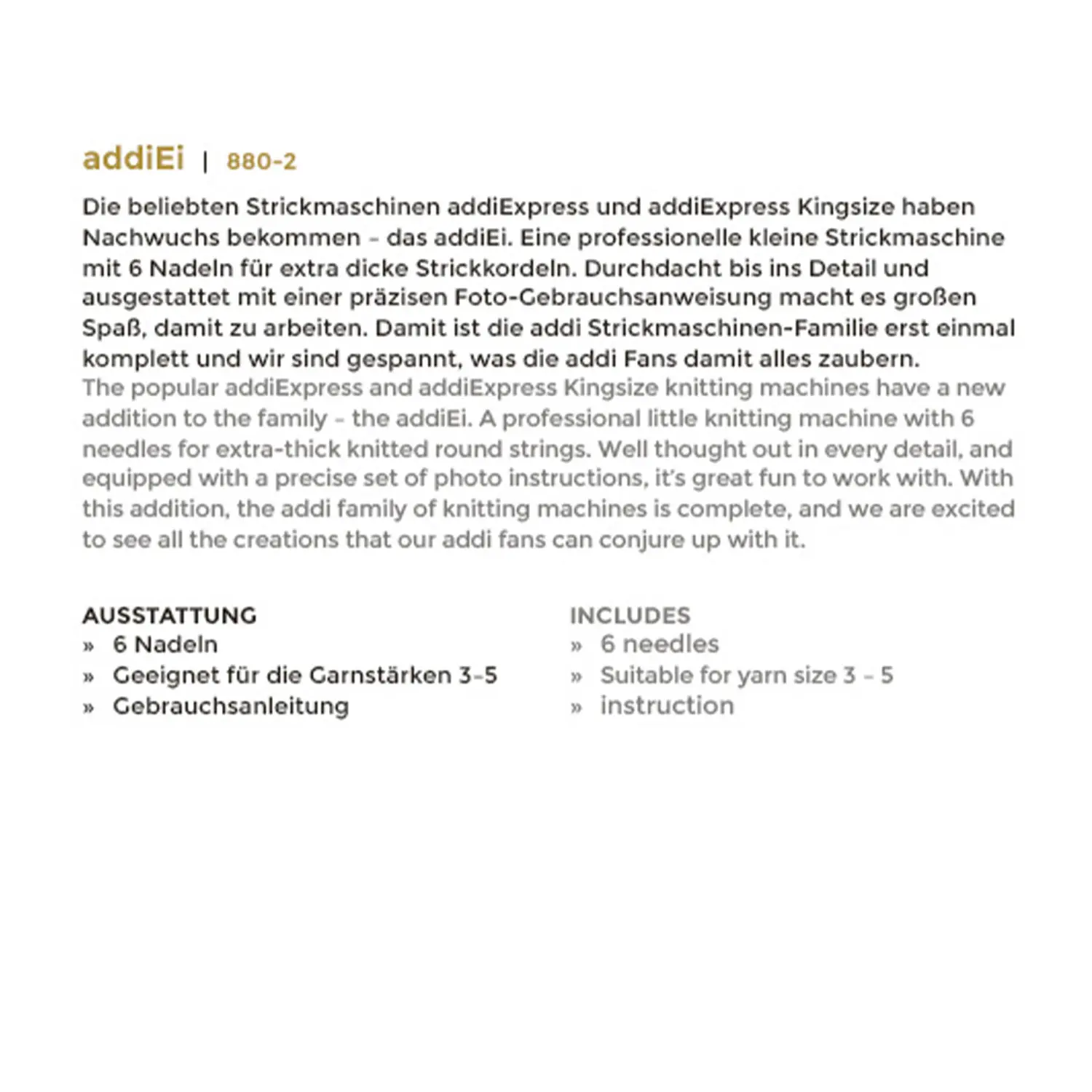 addiEi Strickmühle mit Kurbel – I-Cords einfach stricken