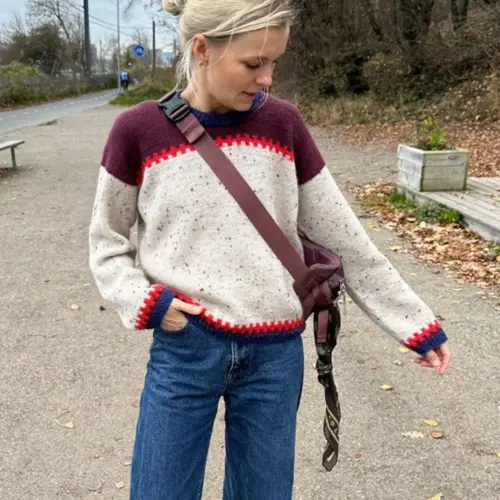 Cross Sweater (PetiteKnit) - Strickanleitung