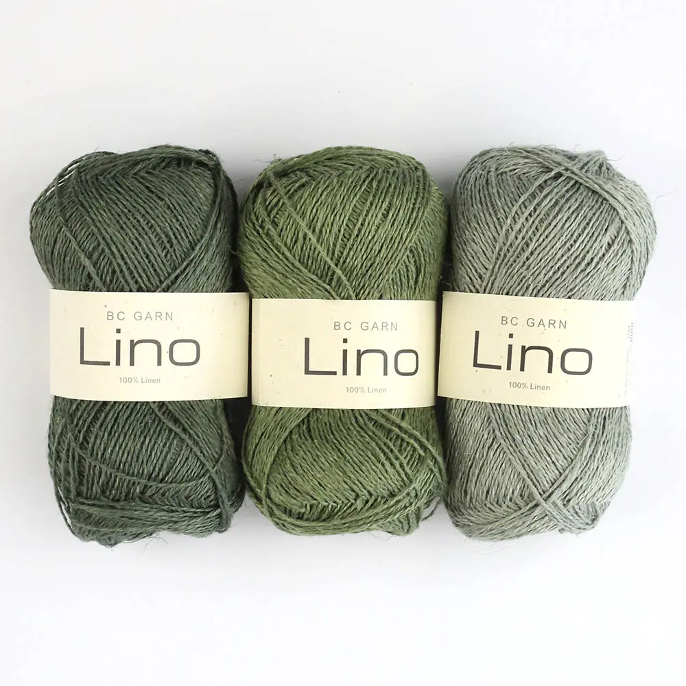 Bunte Farbauswahl von Lino Garn – atmungsaktiv und hautfreundlich