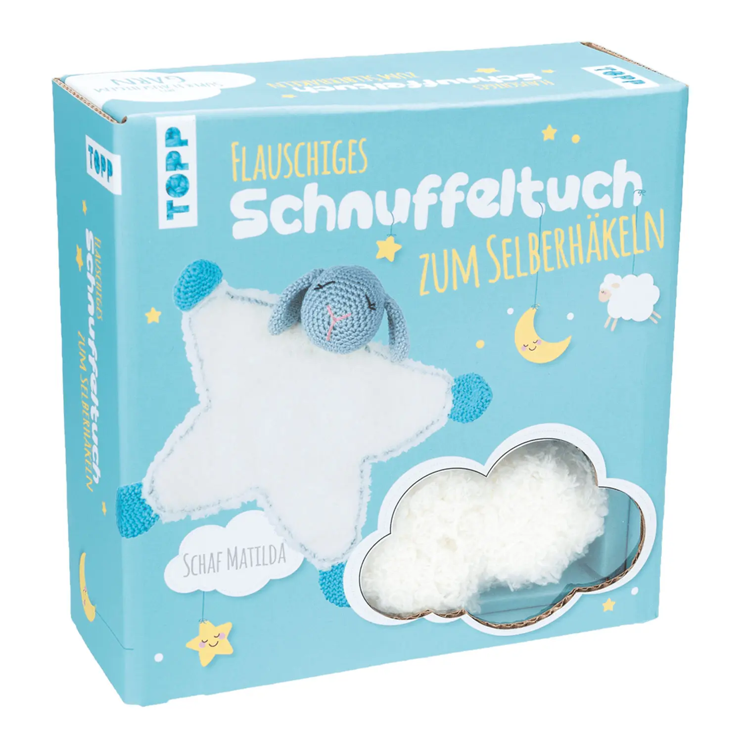 Häkelset Flauschiges Schnuffeltuch Schaf Matilda (TOPP)