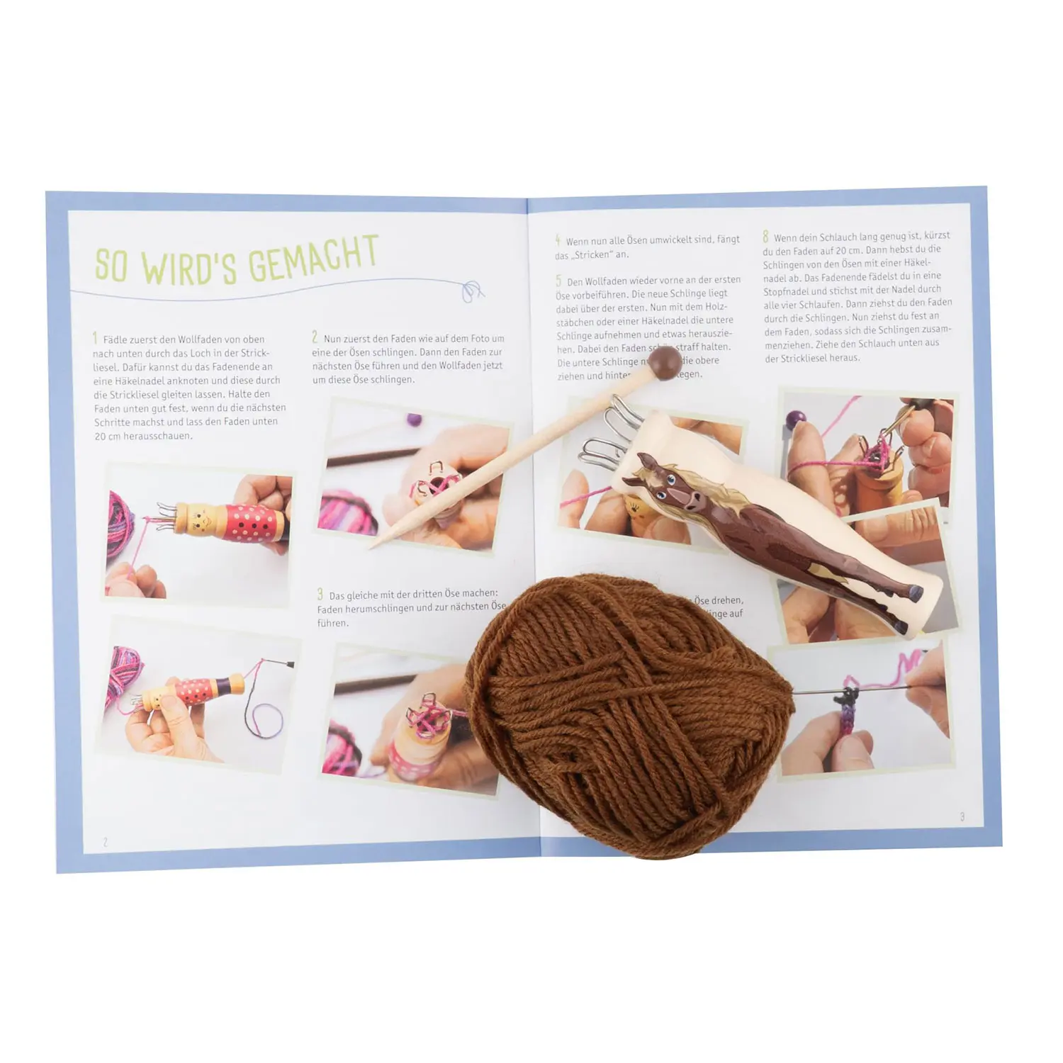 Kreativ-Set Strickliesel für Pferdefans (TOPP)