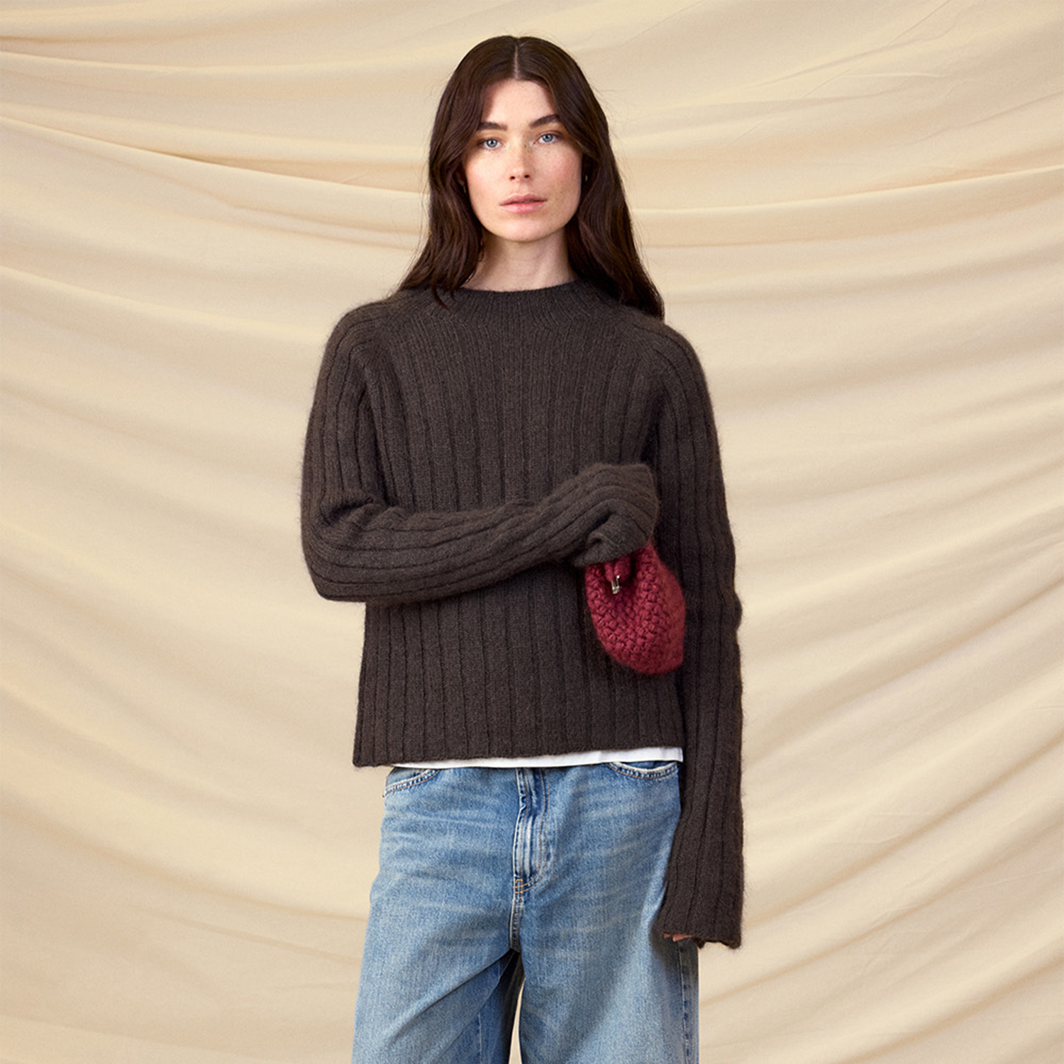 Elva Sweater (Sandnes Garn) 2602-7 Strickset Elva Sweater (Sandnes Garn) 2602-7 Strickset