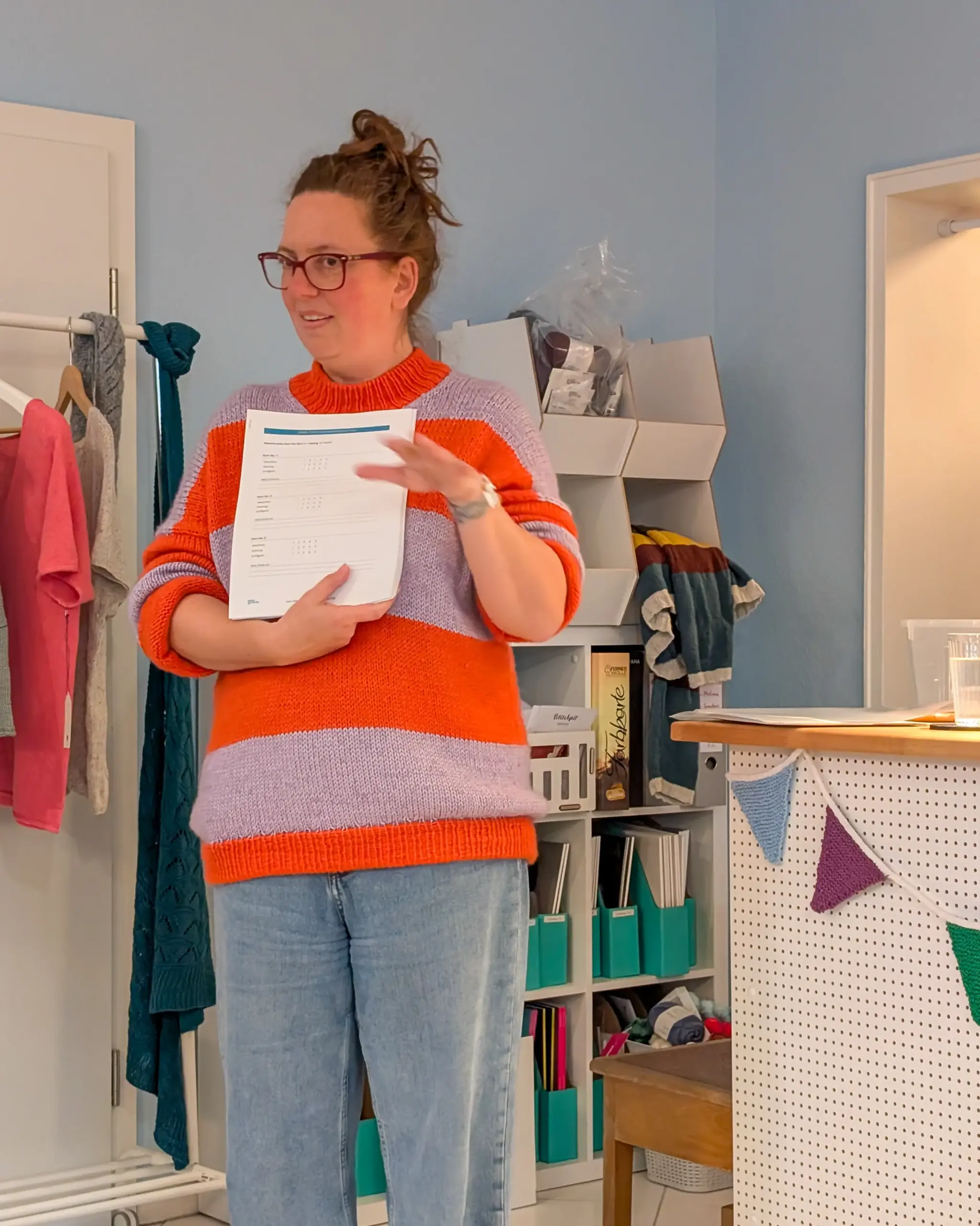 Garntasting bei Grobe Masche