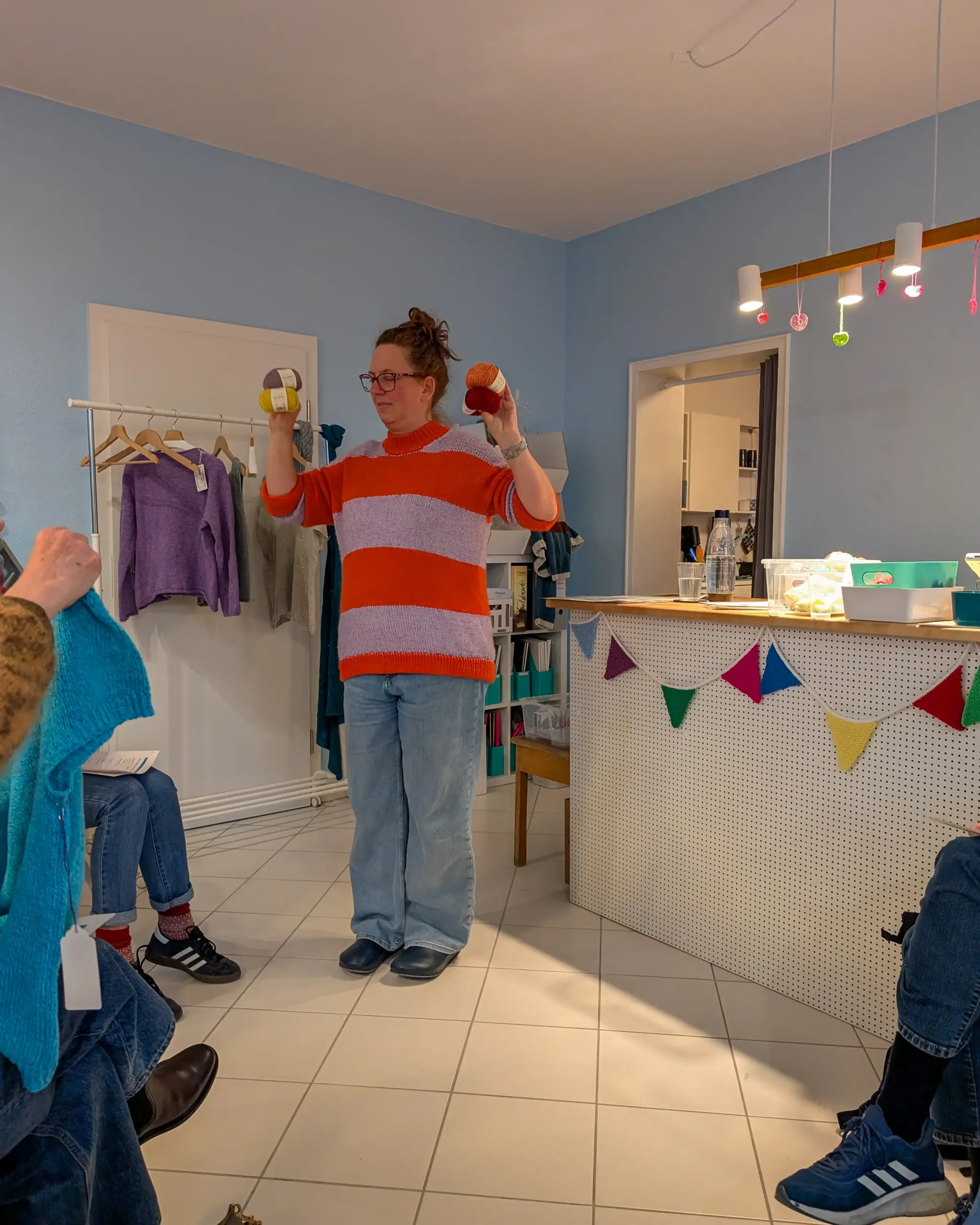 Garntasting bei Grobe Masche