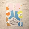 family-tree-studio-cold-feet-warm-socks-1 Postkarte Cold feet warm socks von Family Tree Studio