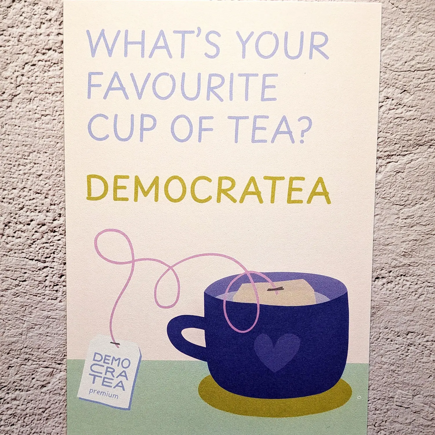 Postkarte Democratea (Family Tree Studio) Postkarte: What's your favourite tea? Democratea