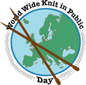 World Wide Knit in Public Day 2026 in Karlsruhe