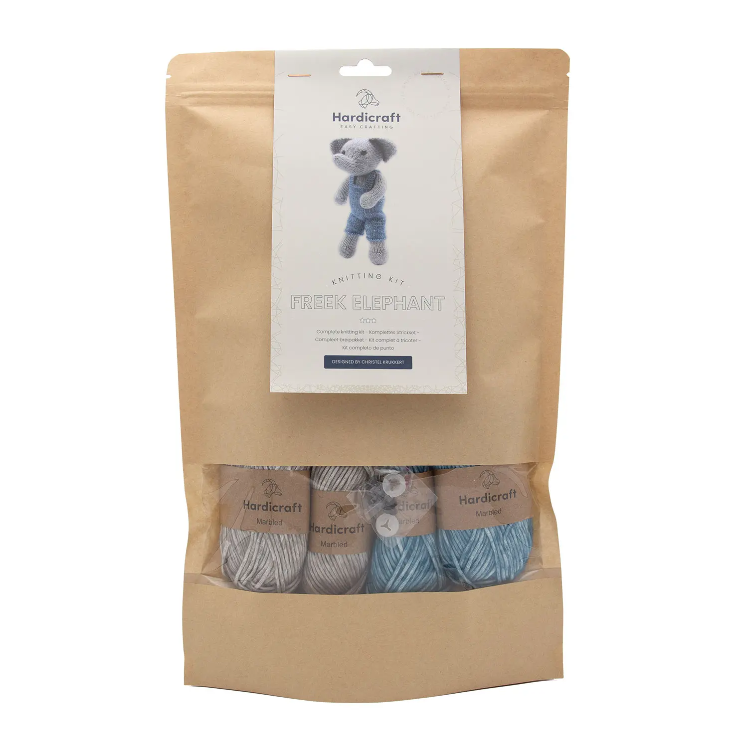 hardicraft-freek-elephant-packaging Freek Elefant - Strickset (Hardicraft)