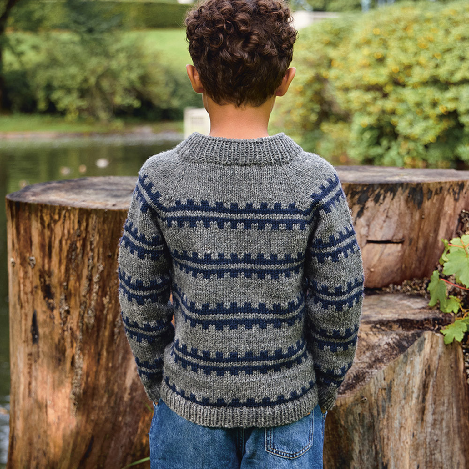sandnes-2513-atlas-03-6 Ridge Sweater Junior (Sandnes Garn) 2513-3b Strickset