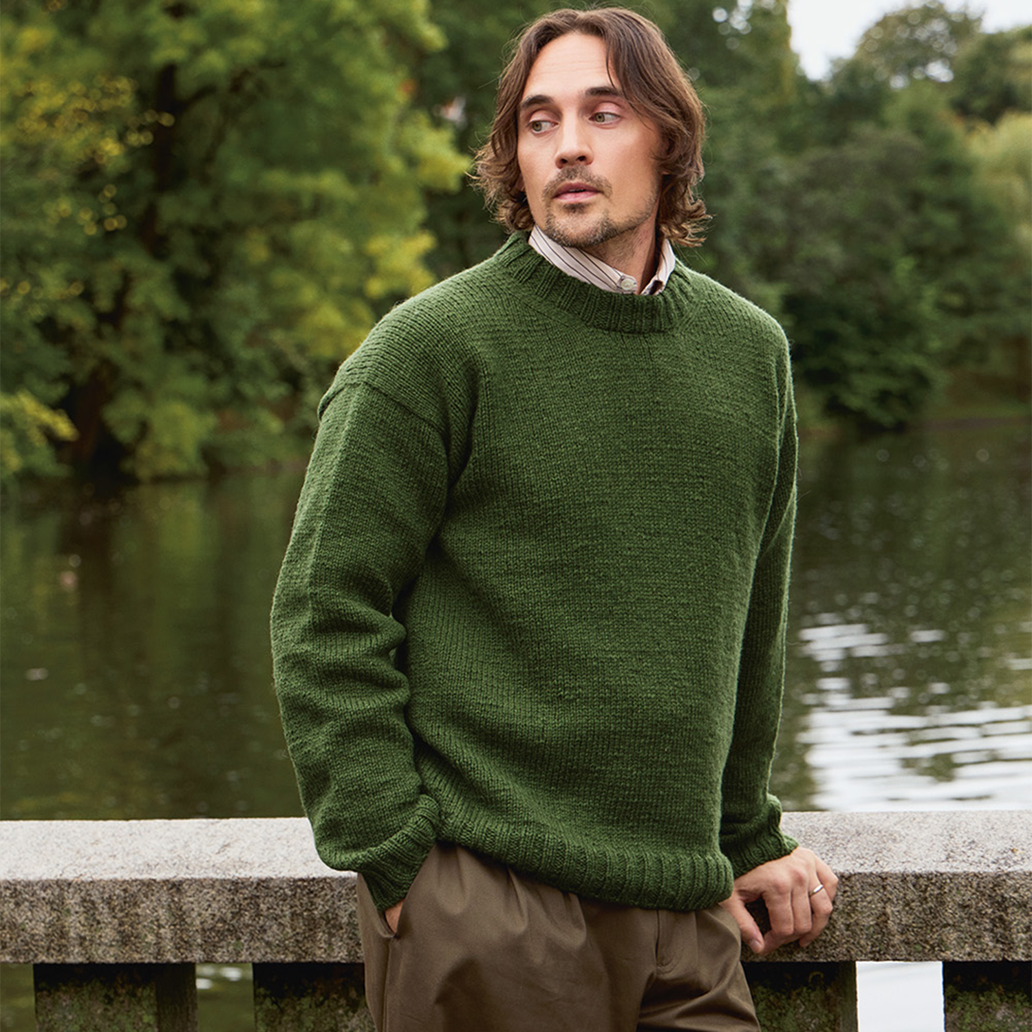 Damian Sweater Man (Sandnes Garn) 2513-5 Strickset Damian Sweater Man (Sandnes Garn) 2513-5 Strickset